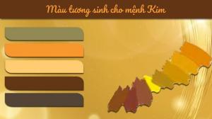 Mệnh kim hợp màu gì